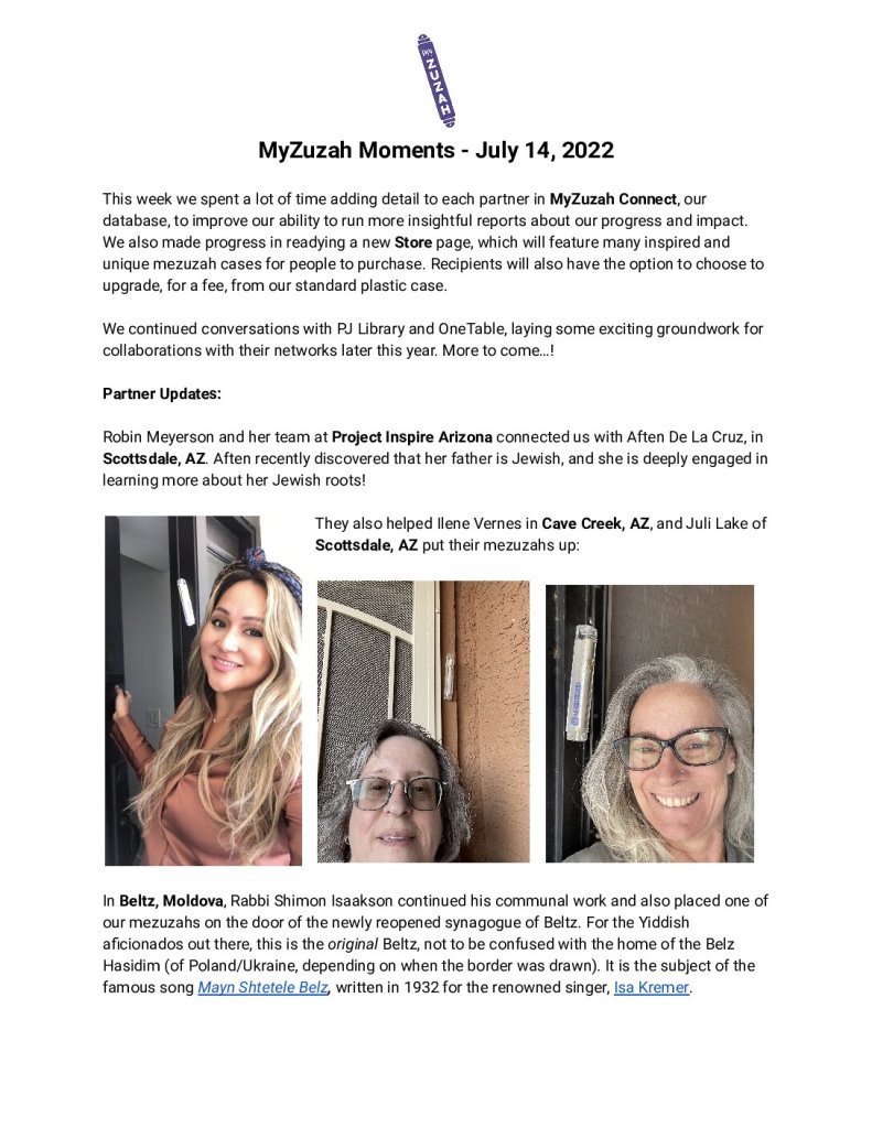 thumbnail of MyZuzah Moments – July 14, 2022